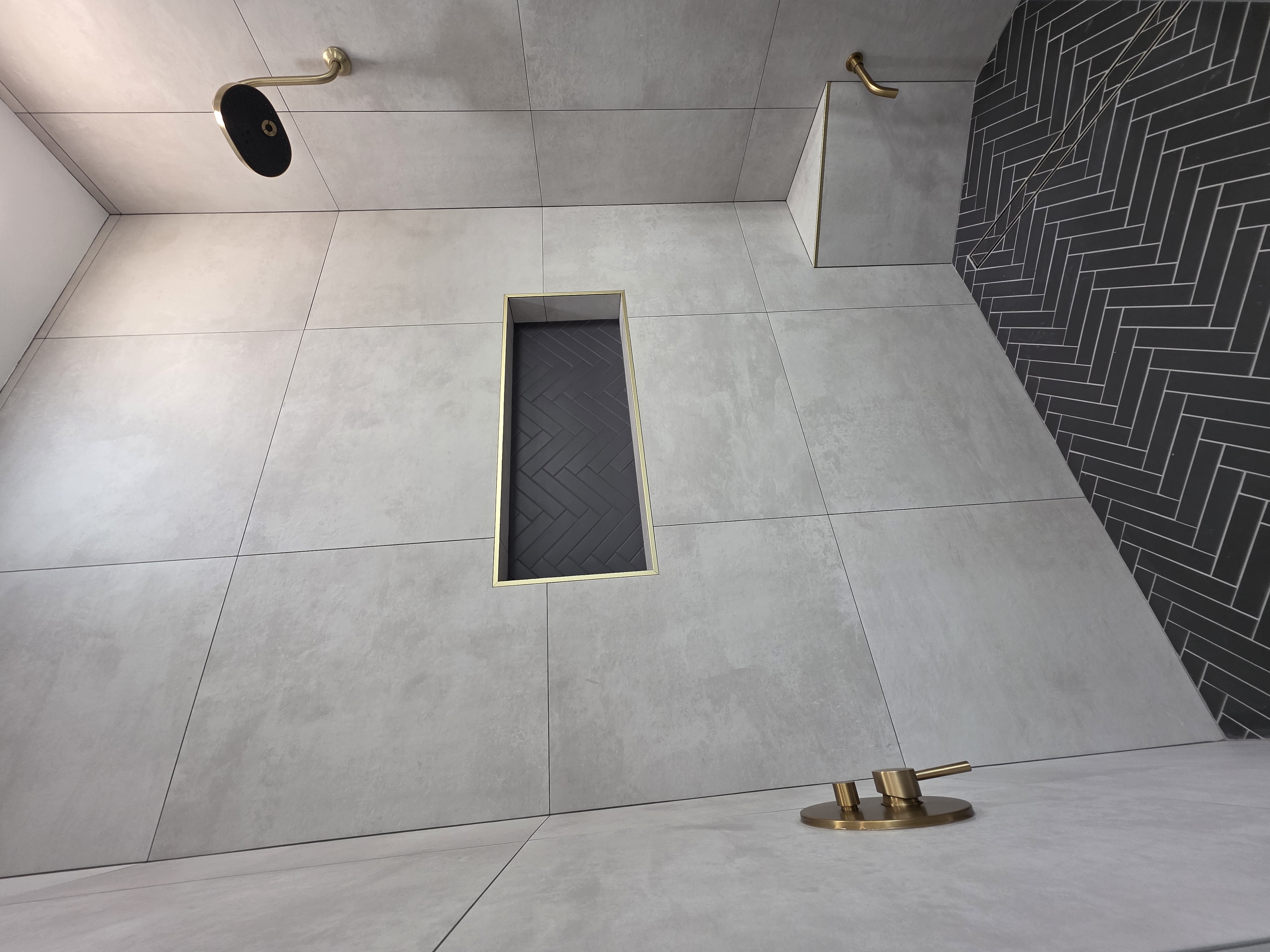 Modern Bathroom with Custom Tile Work