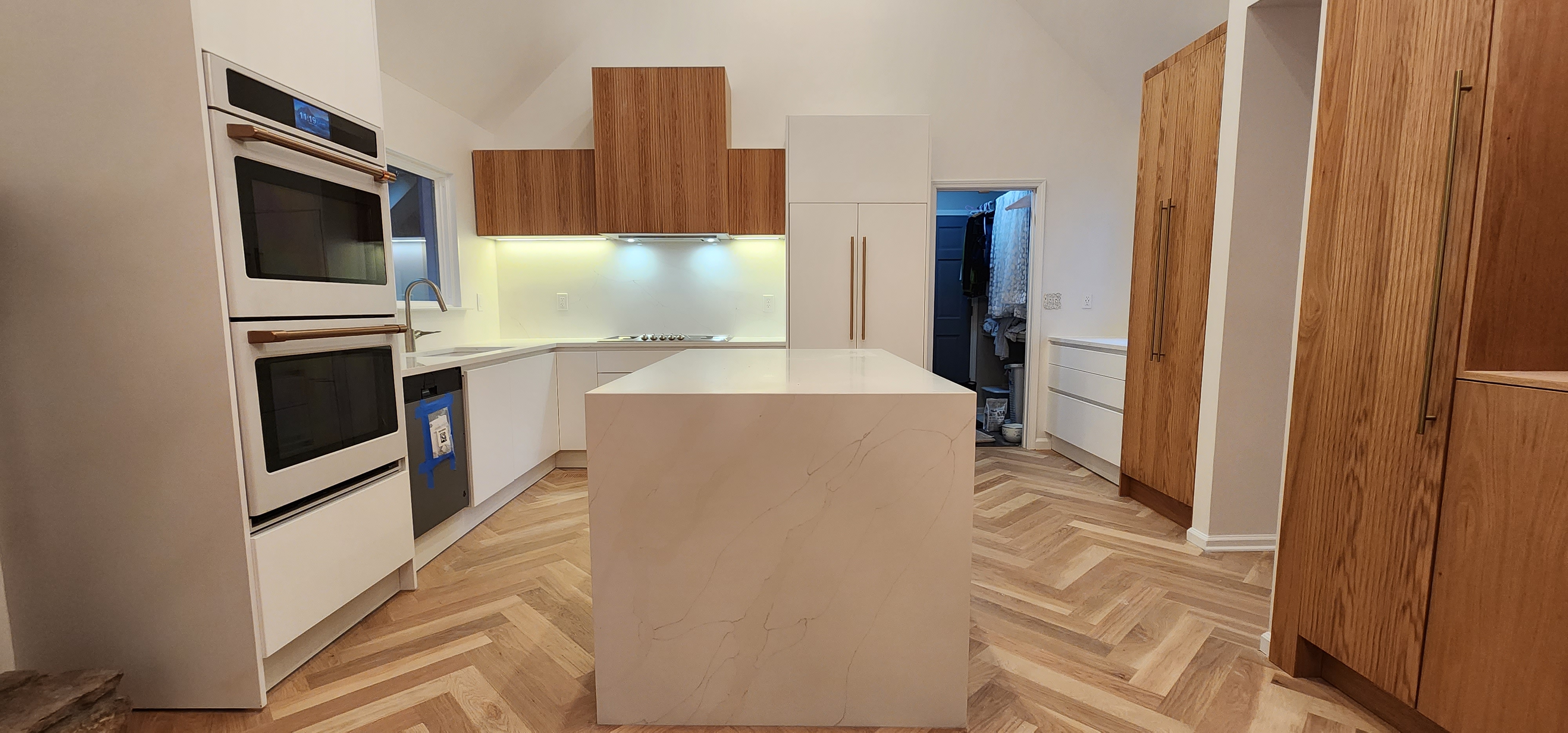 European Kitchen with Wood Accents