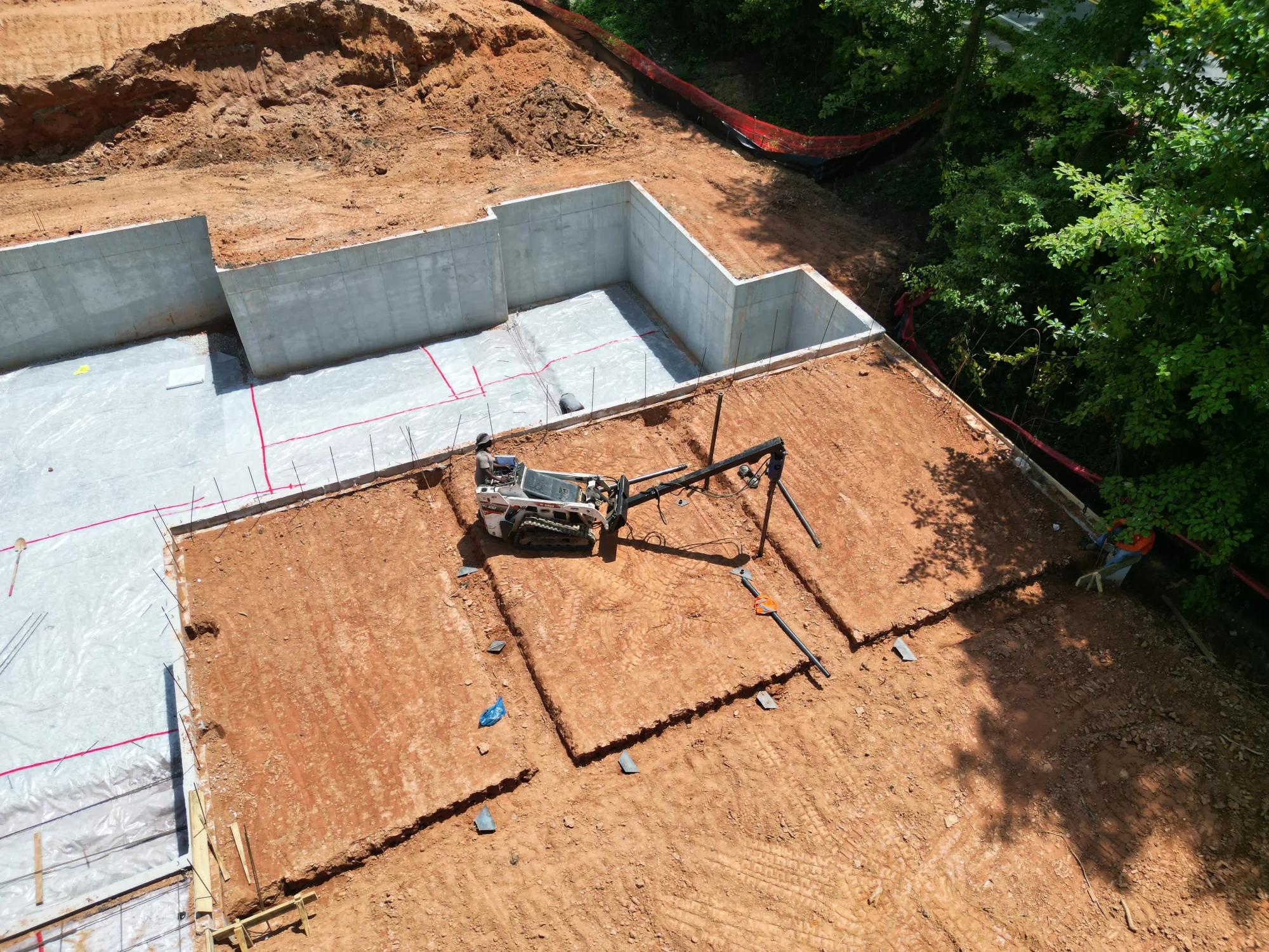 Custom home foundation ready for the next phase