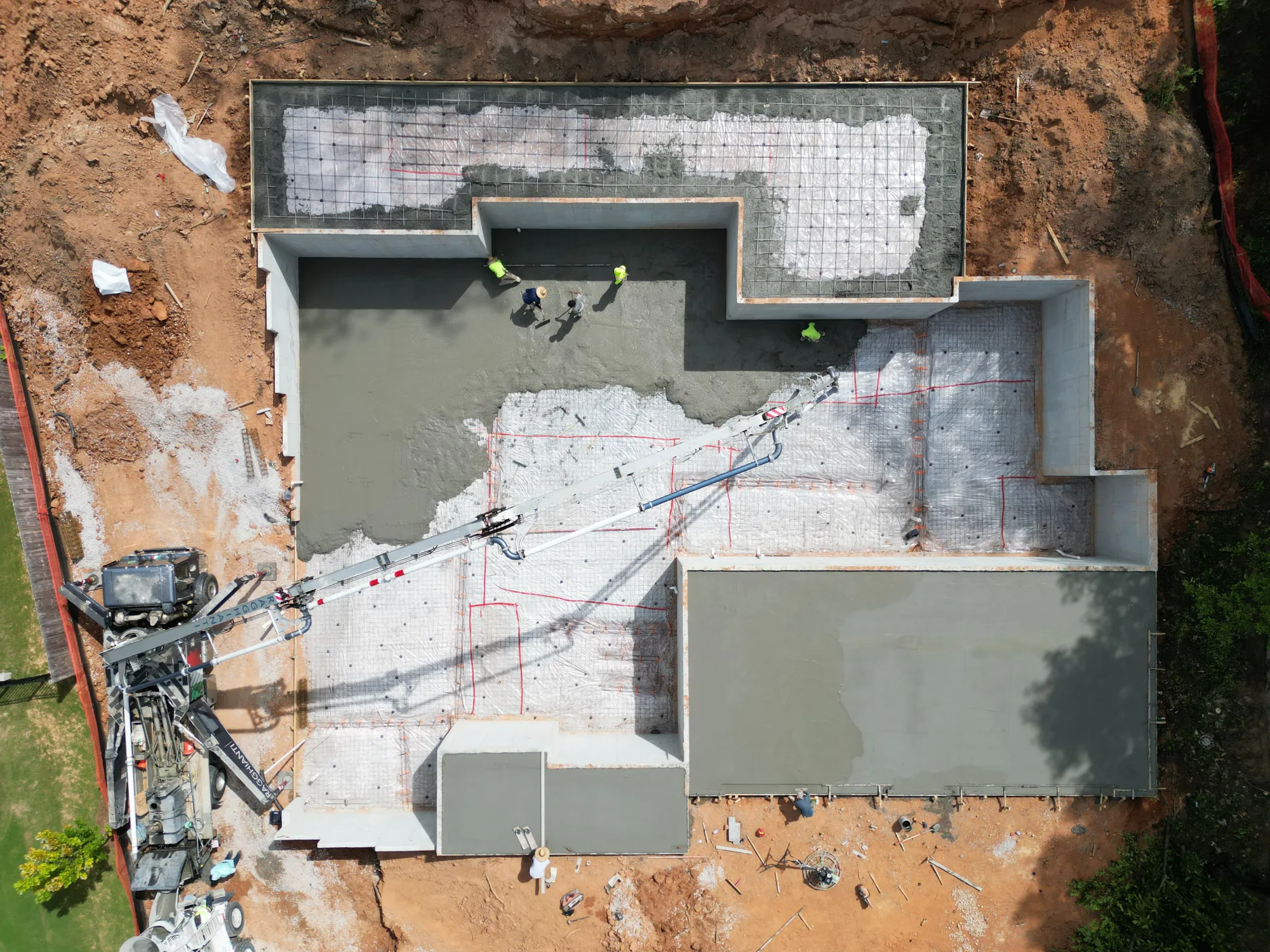 Subfloor installation on custom Atlanta home